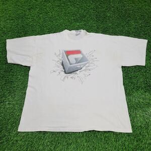 Vintage 90s Shirt 2XL 26x30 USA Spellout